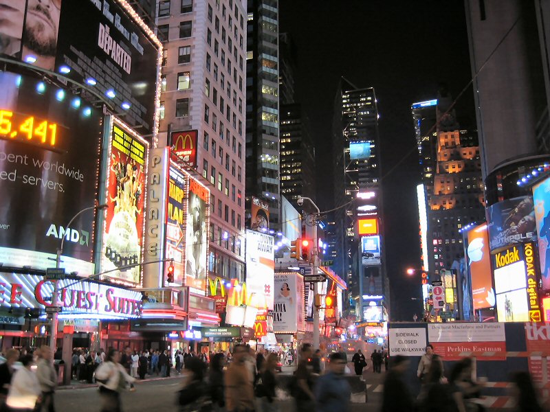 new york times square at night. Times Square at Night